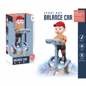 Electric 360-Degree Rotating Balance Car Toy With Lights And Music