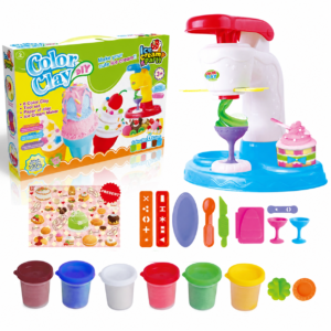 DIY Color Clay Ice Cream Party Maker Playset For Kids