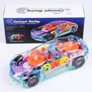 Transparent Concept Racing Gear Car Toy With Lights And Music