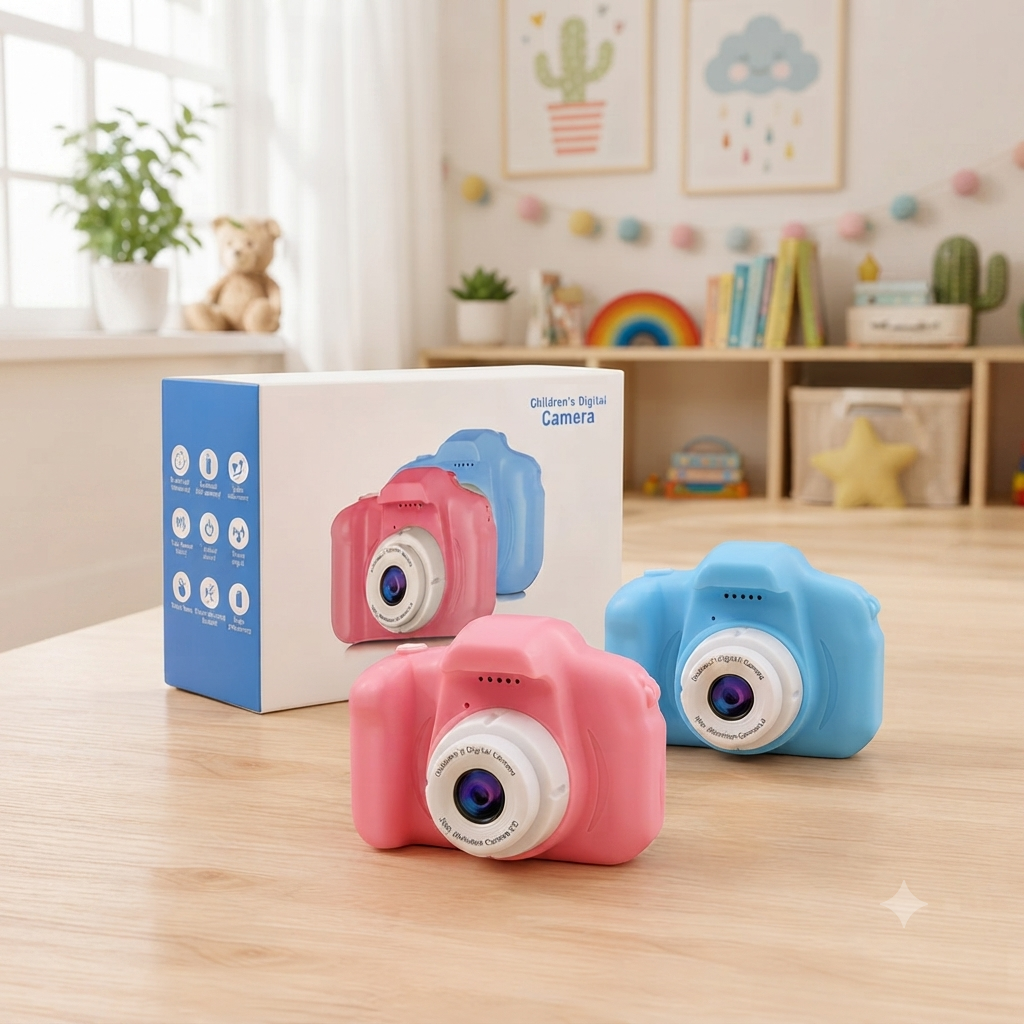 Kids Mini Digital Camera Toy For Photos And Video Recording