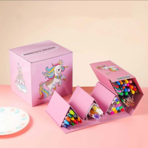 Inspire Children Unicorn Hexagon Mixed Art Supplies Kit For Kids