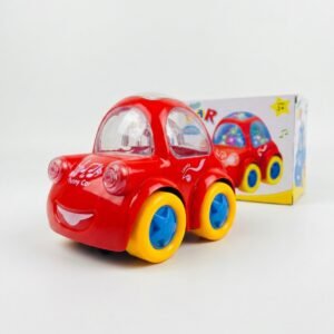 Red Funny Toy Car With Flashing 3D Lights And Music