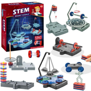 aca9155e150c8a396ab41e2e00f3290e 12-in-1 STEM Magnet Science Educational Physics Experiment Kit For Kids