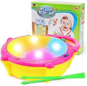 Peng Jia Interactive Musical Flash Drum Toy With Two Drumsticks