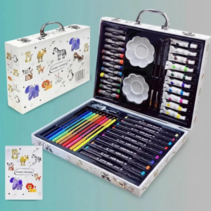 Kids Animal Themed Complete Painting And Drawing Art Set Case